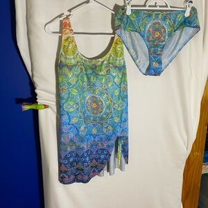 Colorful Mandala Swimsuit Set, Size XL